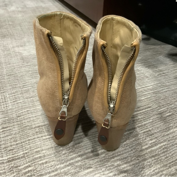 Rag and Bone camel canvas ankle boots. Size 6 - Picture 2 of 4
